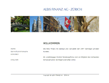 Tablet Screenshot of albisfinanz.ch